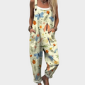 Cozy Printed Overalls