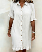 Soft Denim Dress Relaxed Fit Lightweight Casual Style