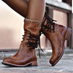 Ciss™ Retro Lace-Up Ankle Boots