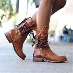 Ciss™ Retro Lace-Up Ankle Boots