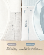 High-Waisted Cotton Antibacterial Underwear – Pack of 4