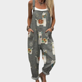 Cozy Printed Overalls
