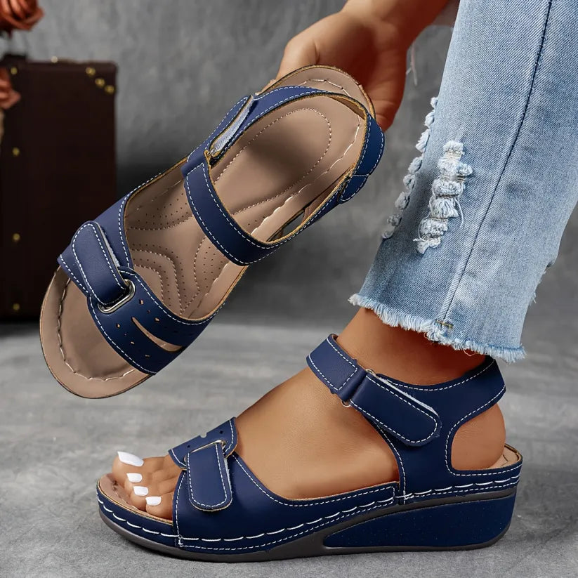 Supportive Women's Wedge Sandals Comfortable Fit Breathable