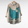 Céline | Elegant Linen Summer Blouse