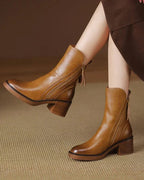 Vi™ Chic Leather Ankle Boots