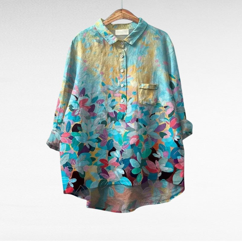 Aurore | Elegant Linen Summer Blouse