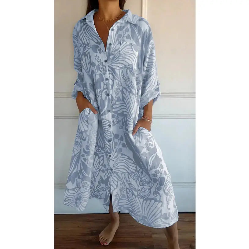 Exclusive beauty long cotton dress