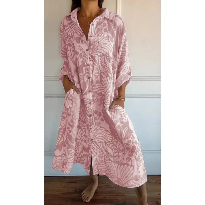 Exclusive beauty long cotton dress