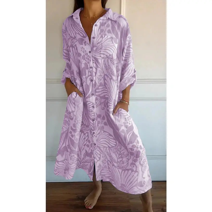 Exclusive beauty long cotton dress