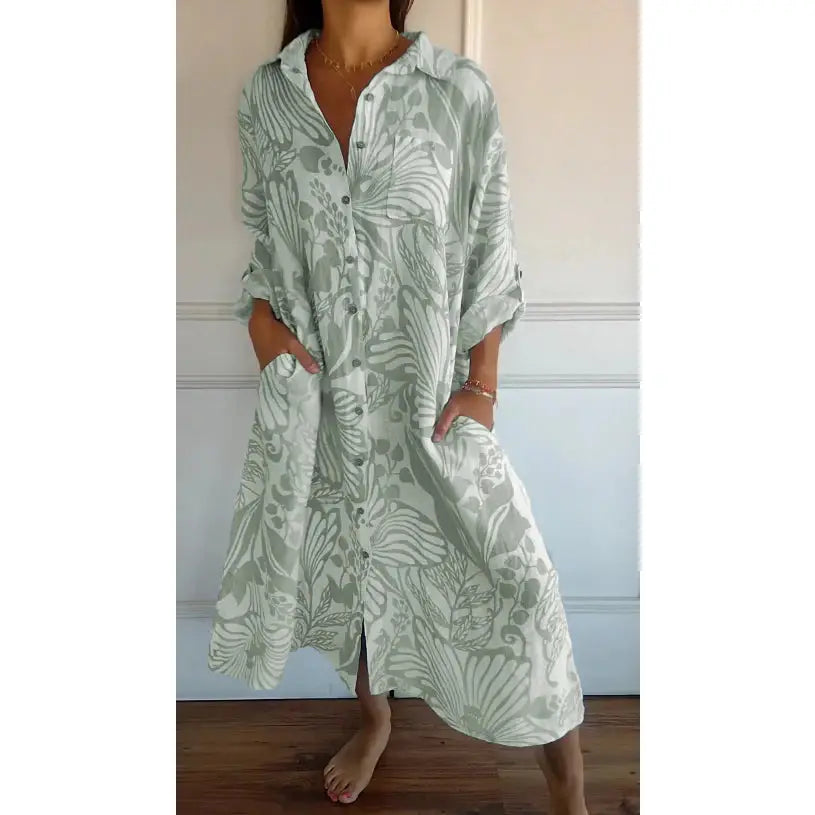 Exclusive beauty long cotton dress
