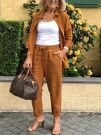 Women’s Cotton Linen Two-Piece Set