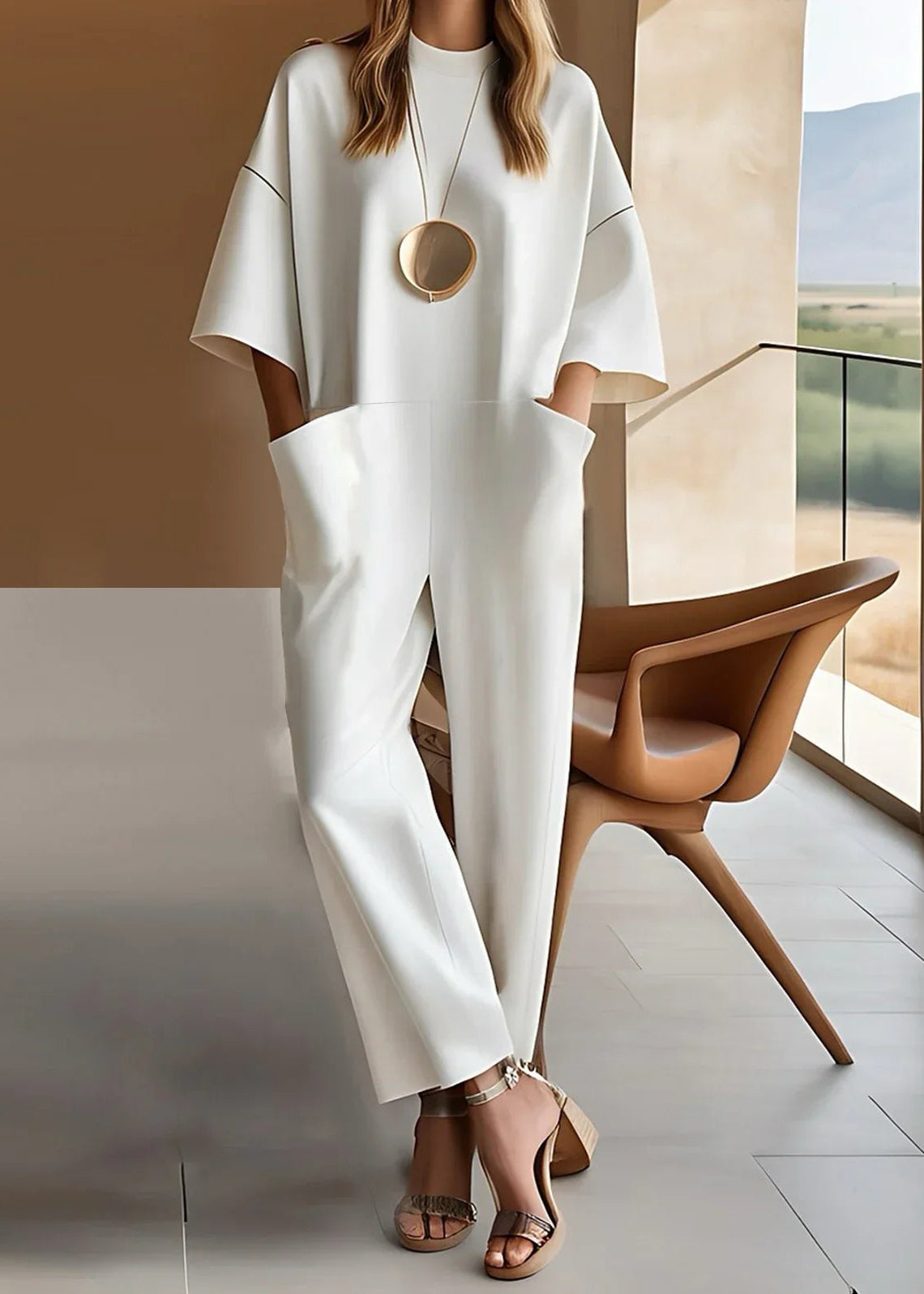 Emmy™ Chic Short-Sleeve Jumpsuit