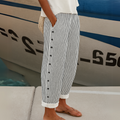 Caitlin | Stylish Striped Button Pants