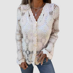 Laurelle™ V-Neck Lace Cardigan
