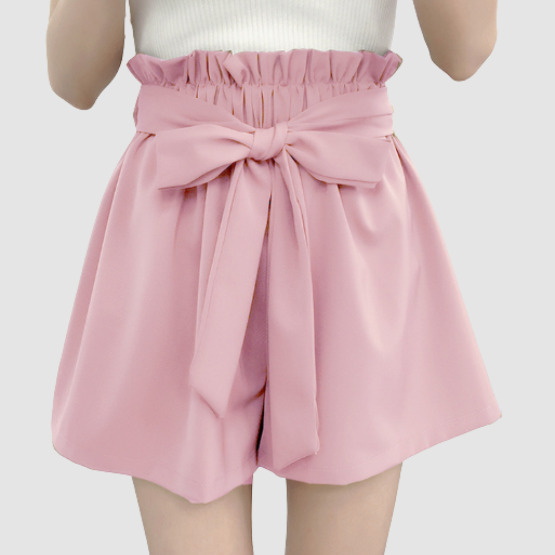 Fran™ High-Waisted Paperbag Shorts