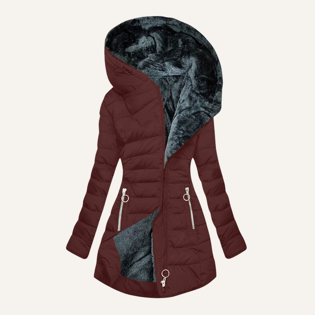 Ginnette™ Insulated Down Jacket with Fur Lining