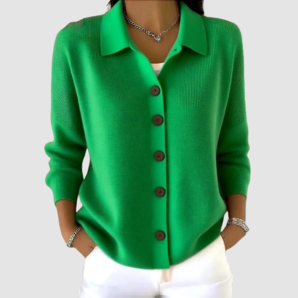 Riah™ Knitted Button-Up Cardigan