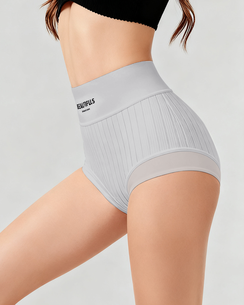 High-Waisted Cotton Antibacterial Underwear – Pack of 4