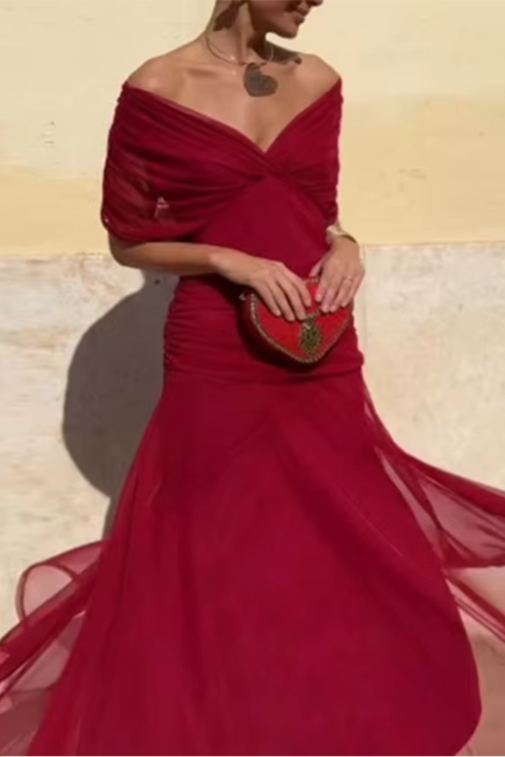 Louise | Chic V-Neck Maxi Dress for Elegant Parties
