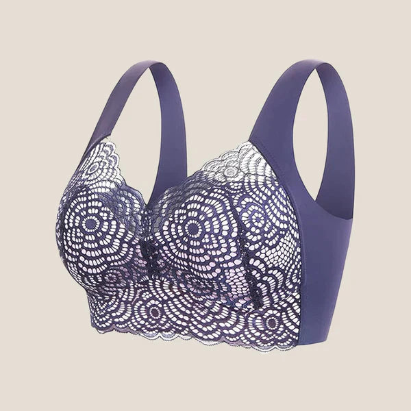 Supportive Lace Wireless Bra Comfortable Breathable Fit