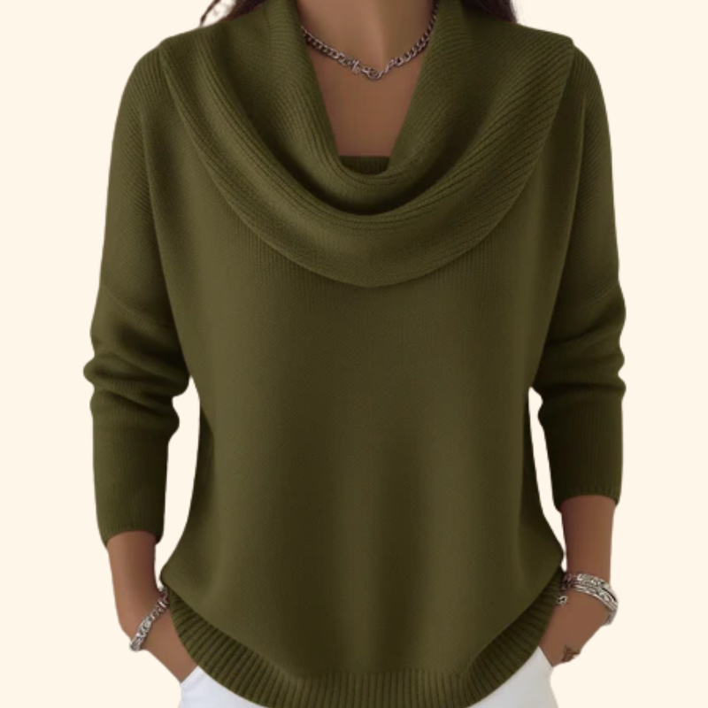Soft Cowl Neck Sweater