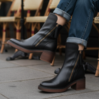 Vi™ Chic Leather Ankle Boots
