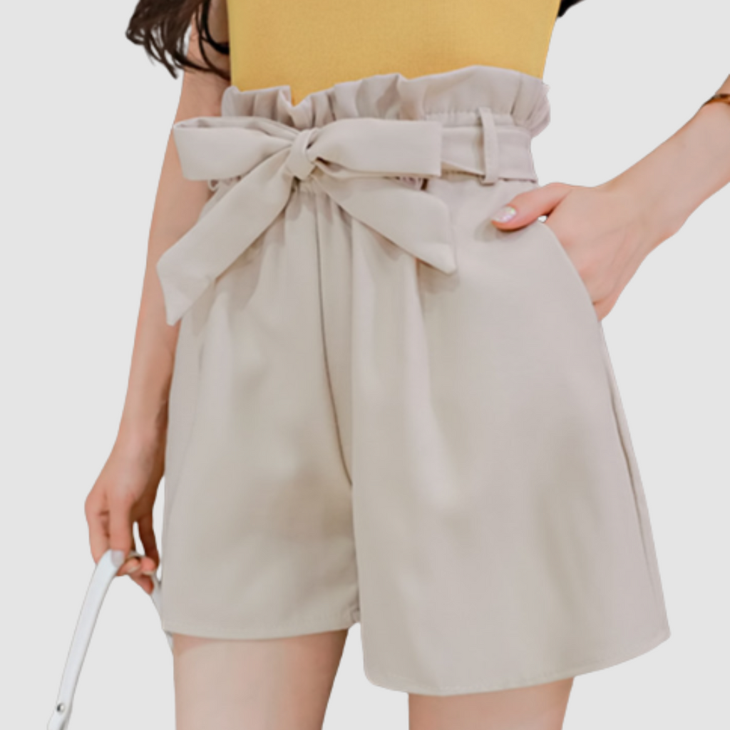 Fran™ High-Waisted Paperbag Shorts