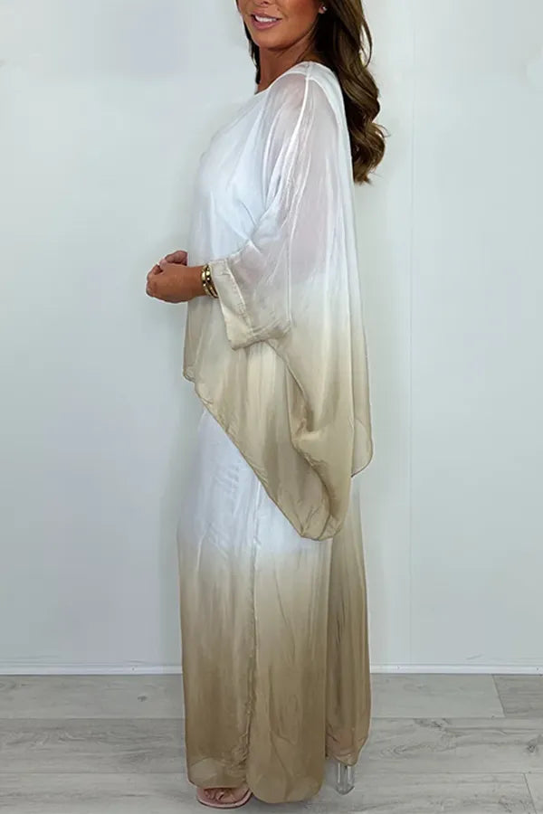 Gradient Two Piece Set Loose Lightweight Casual