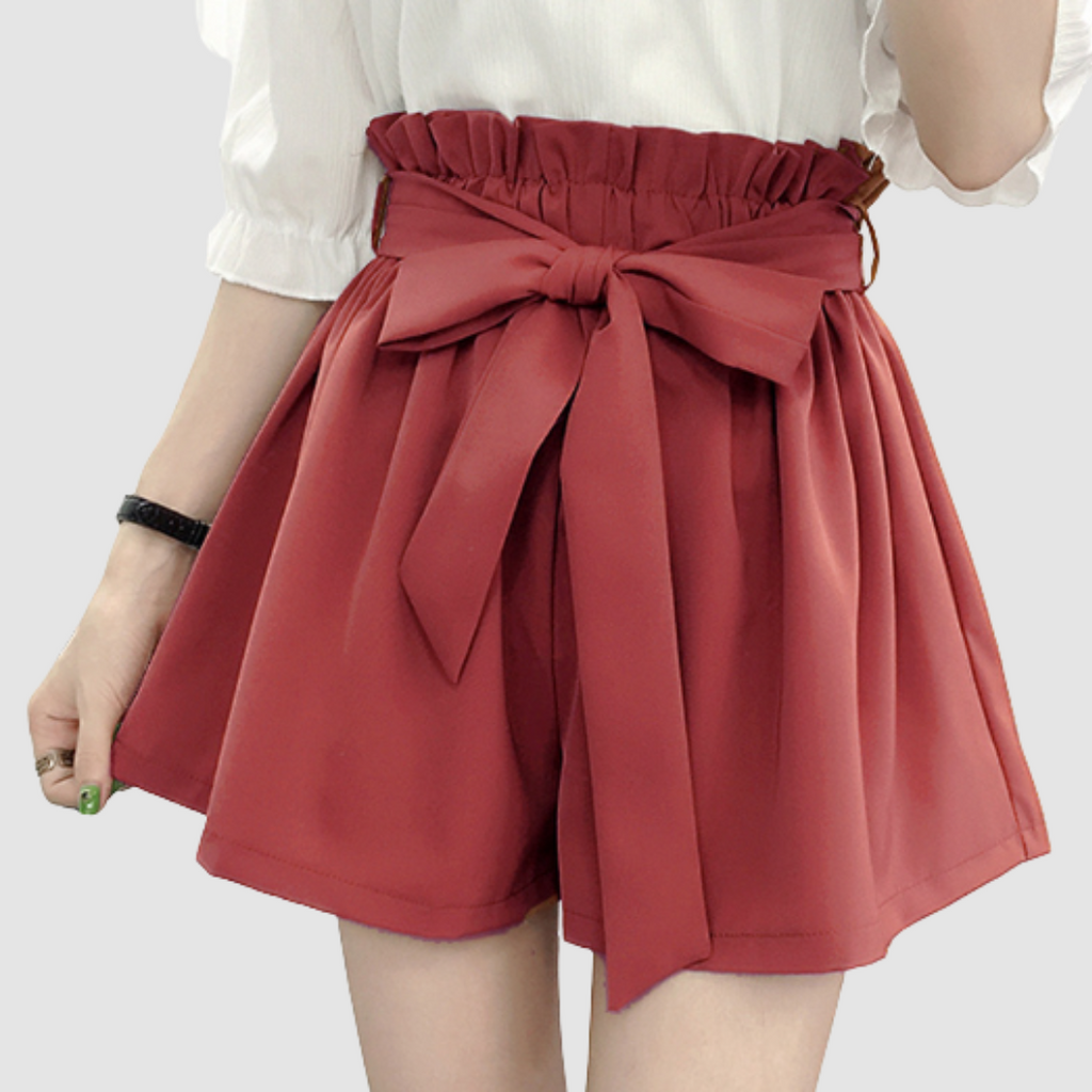 Fran™ High-Waisted Paperbag Shorts