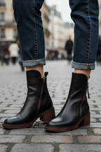 Vi™ Chic Leather Ankle Boots