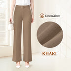 LinenGlam - Women's All-Season Wide Leg Linen Pants