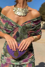 Louise | Chic V-Neck Maxi Dress for Elegant Parties