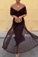 Louise | Chic V-Neck Maxi Dress for Elegant Parties