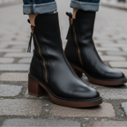 Vi™ Chic Leather Ankle Boots