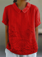 Lily | Floral Embroidered Shirt