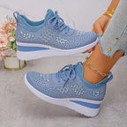 Rhinestone Embellished Women Sneakers Comfortable Fit