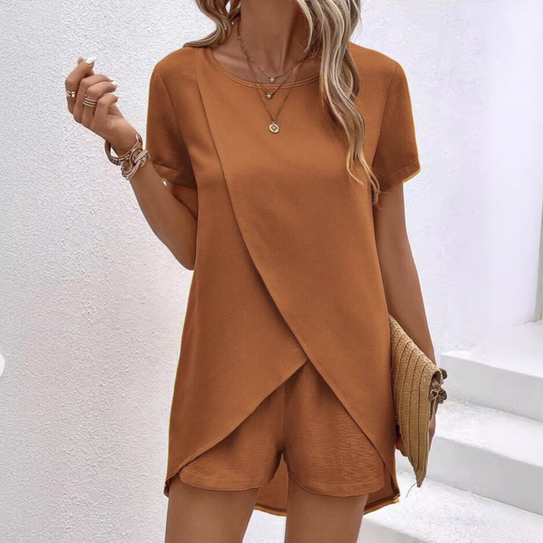 Elegant Summer Co ord Lounge Set Lightweight Soft Fabric