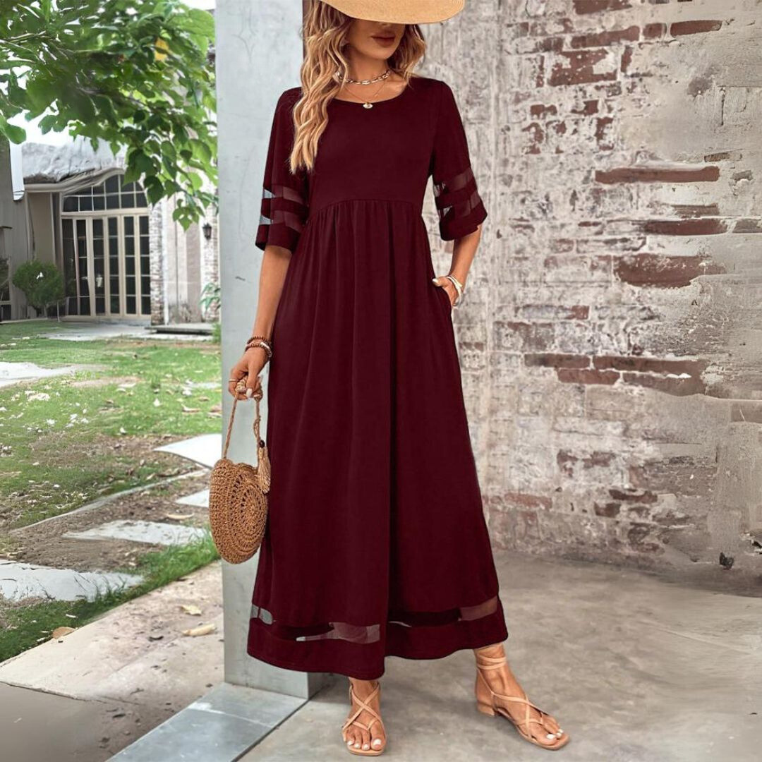 Aubrée – Elegant Midi Dress for a Flattering Fit