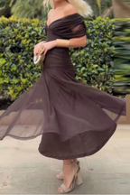 Louise | Chic V-Neck Maxi Dress for Elegant Parties