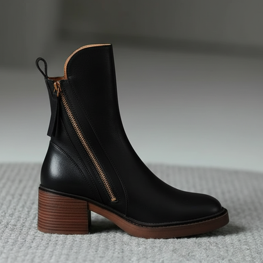 Vi™ Chic Leather Ankle Boots