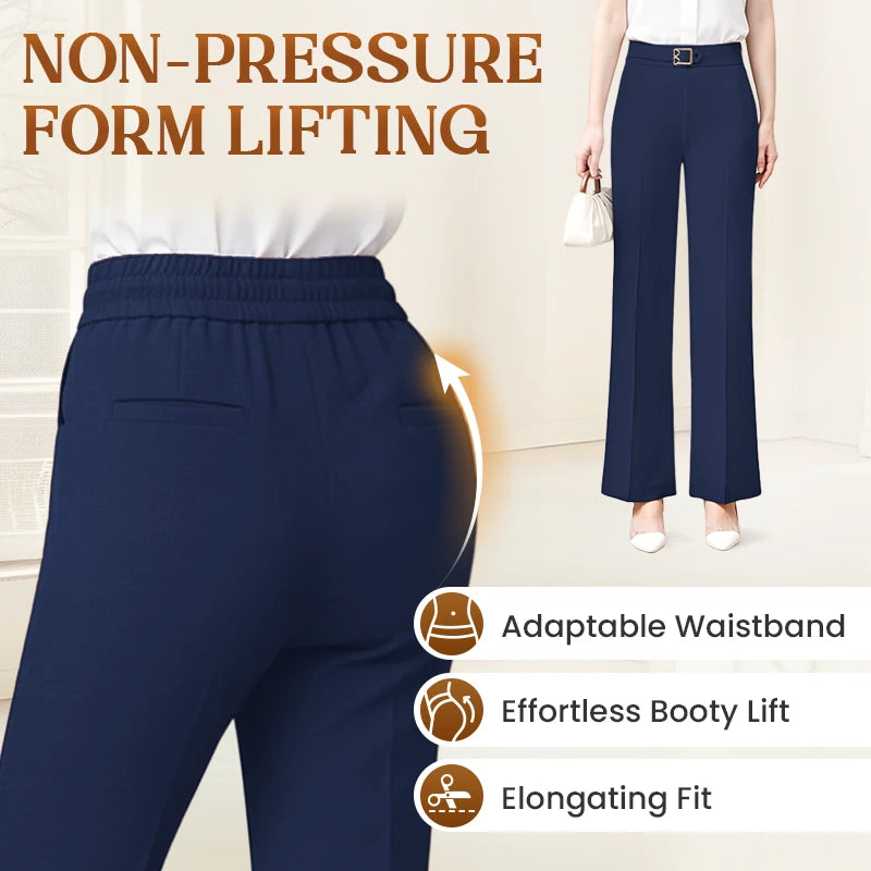 LinenGlam - Women's All-Season Wide Leg Linen Pants