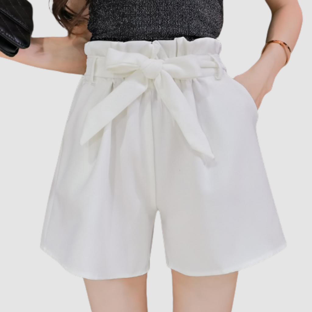 Fran™ High-Waisted Paperbag Shorts