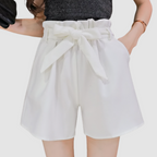 Fran™ High-Waisted Paperbag Shorts