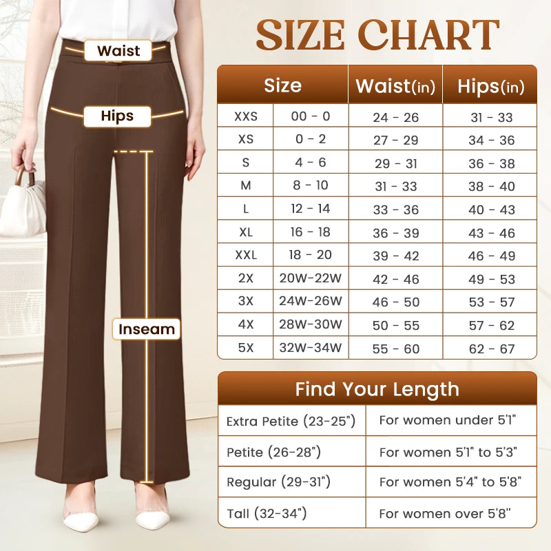 LinenGlam - Women's All-Season Wide Leg Linen Pants