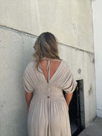 Lightweight Maxi Dress V Neck Side Slit