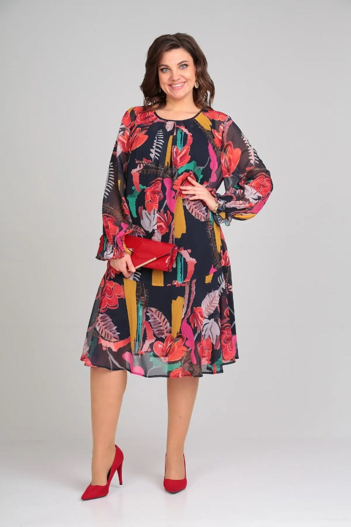 Florine – Graceful Floral Dress