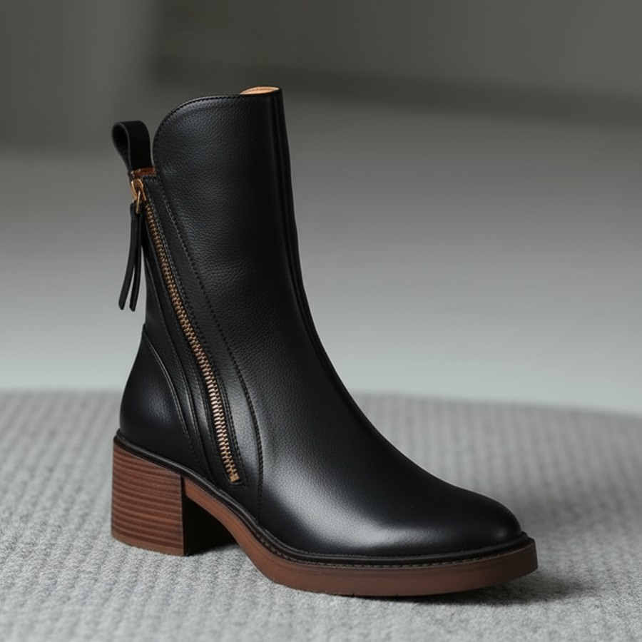 Vi™ Chic Leather Ankle Boots