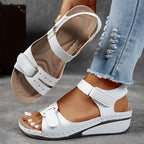 Supportive Women's Wedge Sandals Comfortable Fit Breathable