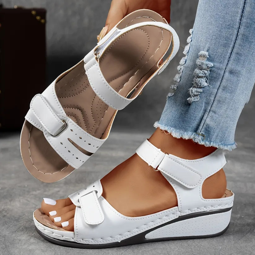 Supportive Women's Wedge Sandals Comfortable Fit Breathable