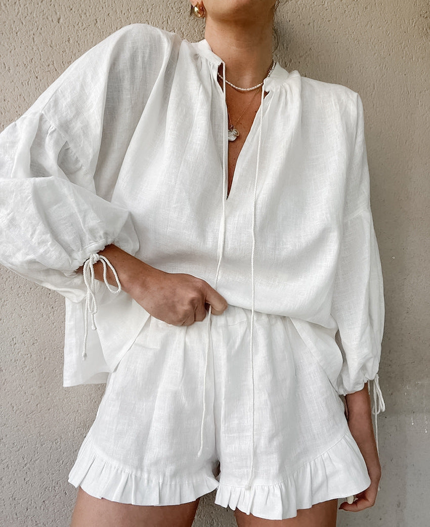 Two Piece Women Outfit Relaxed Fit Soft Fabric